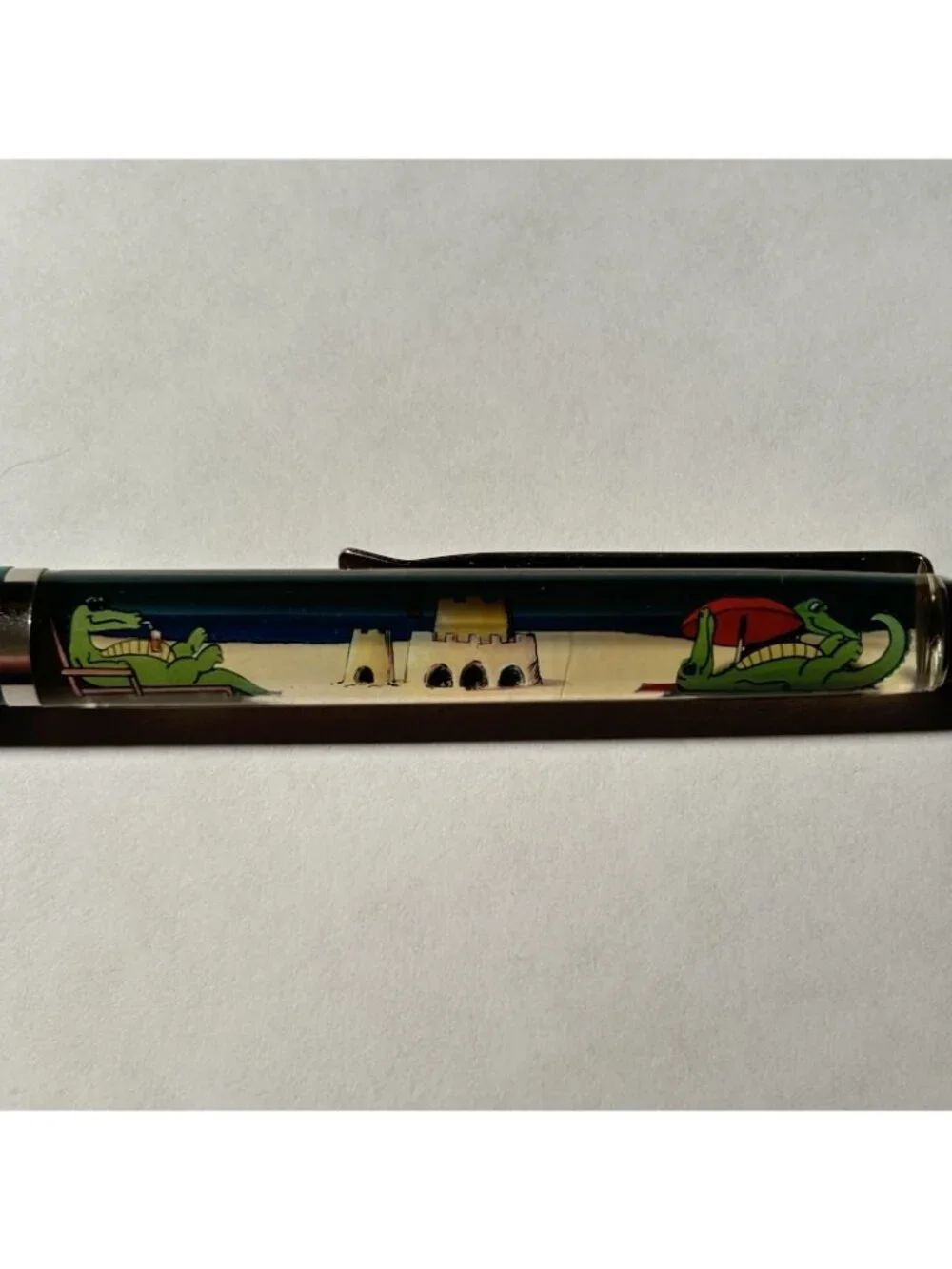 Florida Alligator Beach Club Members Only Floaty Pen Souvenir Promo Vintage